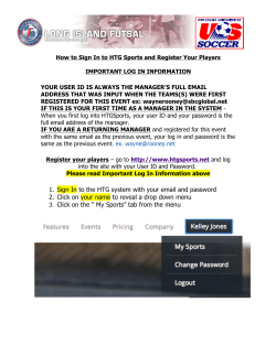 How to sign in to HTG Sports and manage your team