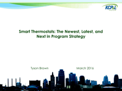 Smart Thermostats: The Newest, Latest, and Next in Program Strategy