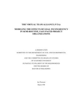 the virtual team alliance (vta): modeling the effects of goal