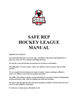 safe rep hockey league manual