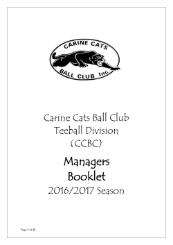 Managers Booklet 2016-17