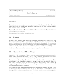 How to draw a planar graph.