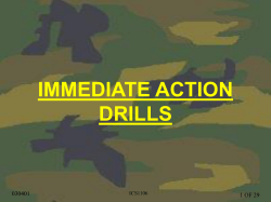 immediate action drills
