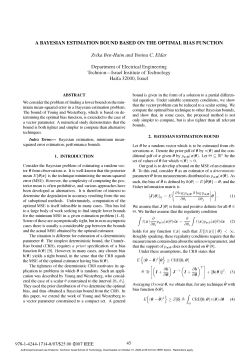 A Bayesian estimation bound based on the optimal bias function