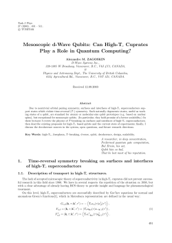 Mesoscopic d-Wave Qubits: Can High