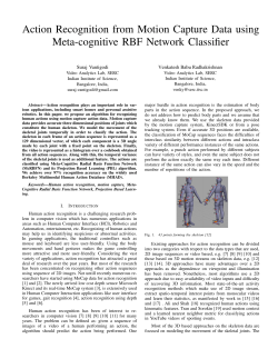 Action Recognition from Motion Capture Data using - IISc-SERC