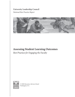 Assessing Student Learning Outcomes