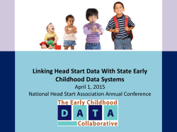 Linking Head Start Data with State Early Childhood Systems