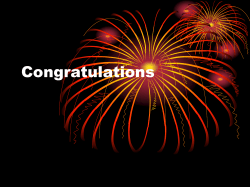 Congratulations