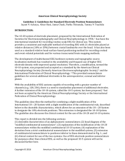 American Clinical Neurophysiology Society Guideline 2: Guidelines