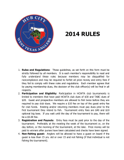 hcwta rules - Hub City West Texas Anglers