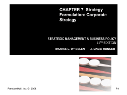 Corporate Strategy