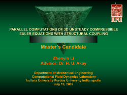 parallel computations of 3d unsteady compressible euler equations