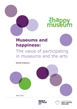 Museums and happiness - Creative New Zealand