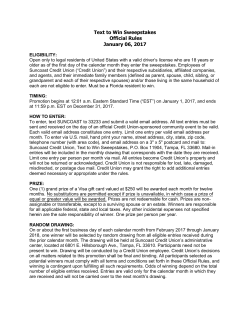 Text-to-Win Sweepstakes