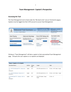 Team Management Document - Captain Perspective