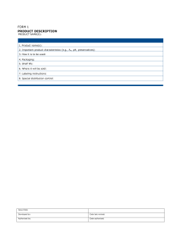 HACCP Plan Forms