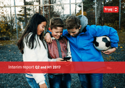 Interim report Q2 and H1 2017