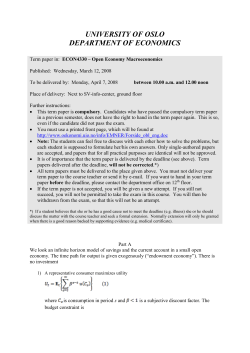 Compulsory term paper