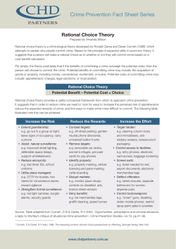 Rational Choice Theory