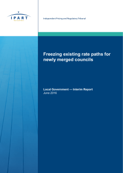 Freezing existing rate paths for newly merged councils