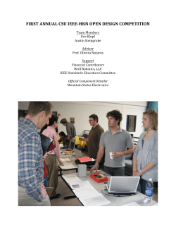 First Anual CSU IEEE-Design Competition