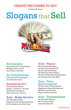 Slogansthat Sell - All in One Line