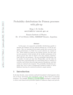 Probability distributions for Poisson processes with pile-up