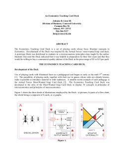 An Economics Teaching Card Deck