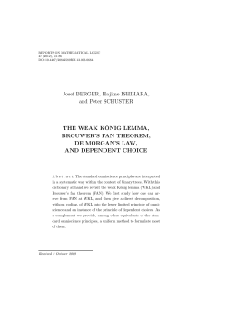 Josef BERGER, Hajime ISHIHARA, and Peter SCHUSTER THE