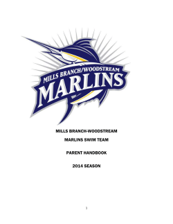 swim team information - Mills Branch Woodstream Marlins