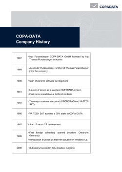 COPA-DATA Company History