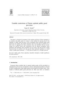 Testable restrictions of Pareto optimal public good provision