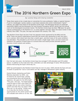 The 2016 Northern Green Expo