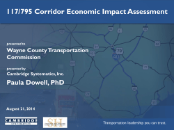 Economic Impact of Completing I-795 2020 - 2040