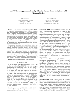 Approximation Algorithm for Vertex-Connectivity Survivable Network