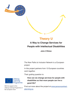 Theory U - Inclusion Europe