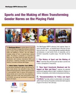 Sports and the Making of Men: Transforming Gender