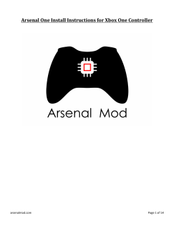 Arsenal One Install Instructions for Xbox One Controller