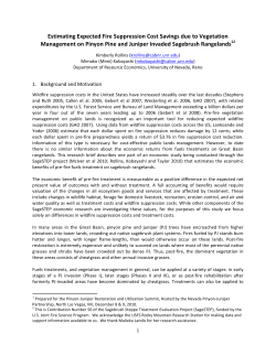 Estimating Expected Fire Suppression Cost Savings
