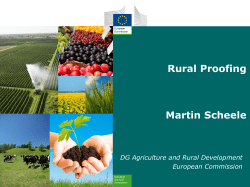 Presentation by Martin Scheele