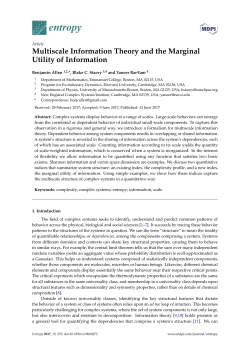 Multiscale Information Theory and the Marginal Utility of