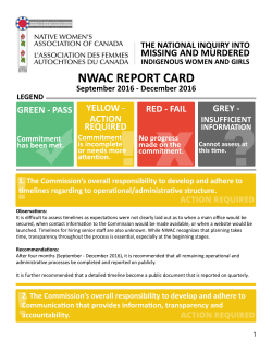 Report Card - Native Women`s Association of Canada