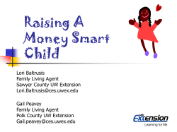 Raising A Money Smart Child