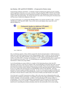Jose Martines - HIV and INFANT FEEDING