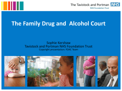 The Family Drug and Alcohol Court &ndash; Sophie Kershaw &ndash; Tavistock