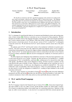 A TLA Proof System
