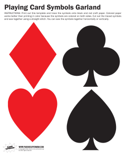 Playing Card Symbols Garland