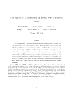 The Impact of Competition on Prices with Numerous Firms