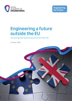 Engineering a future outside the EU